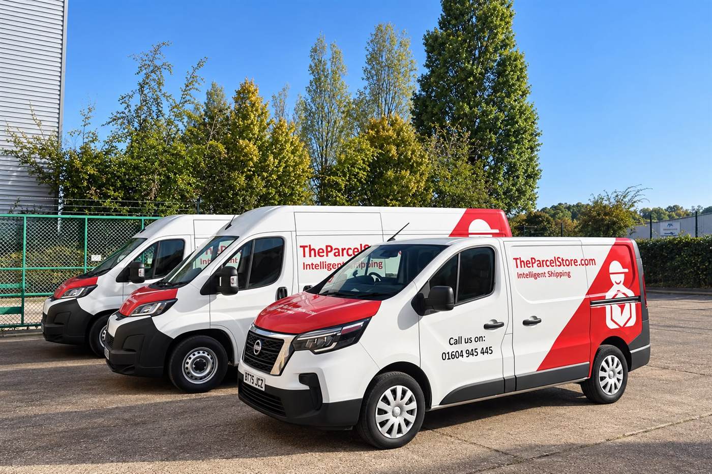 The Parcel Store delivery vans